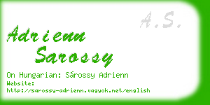 adrienn sarossy business card